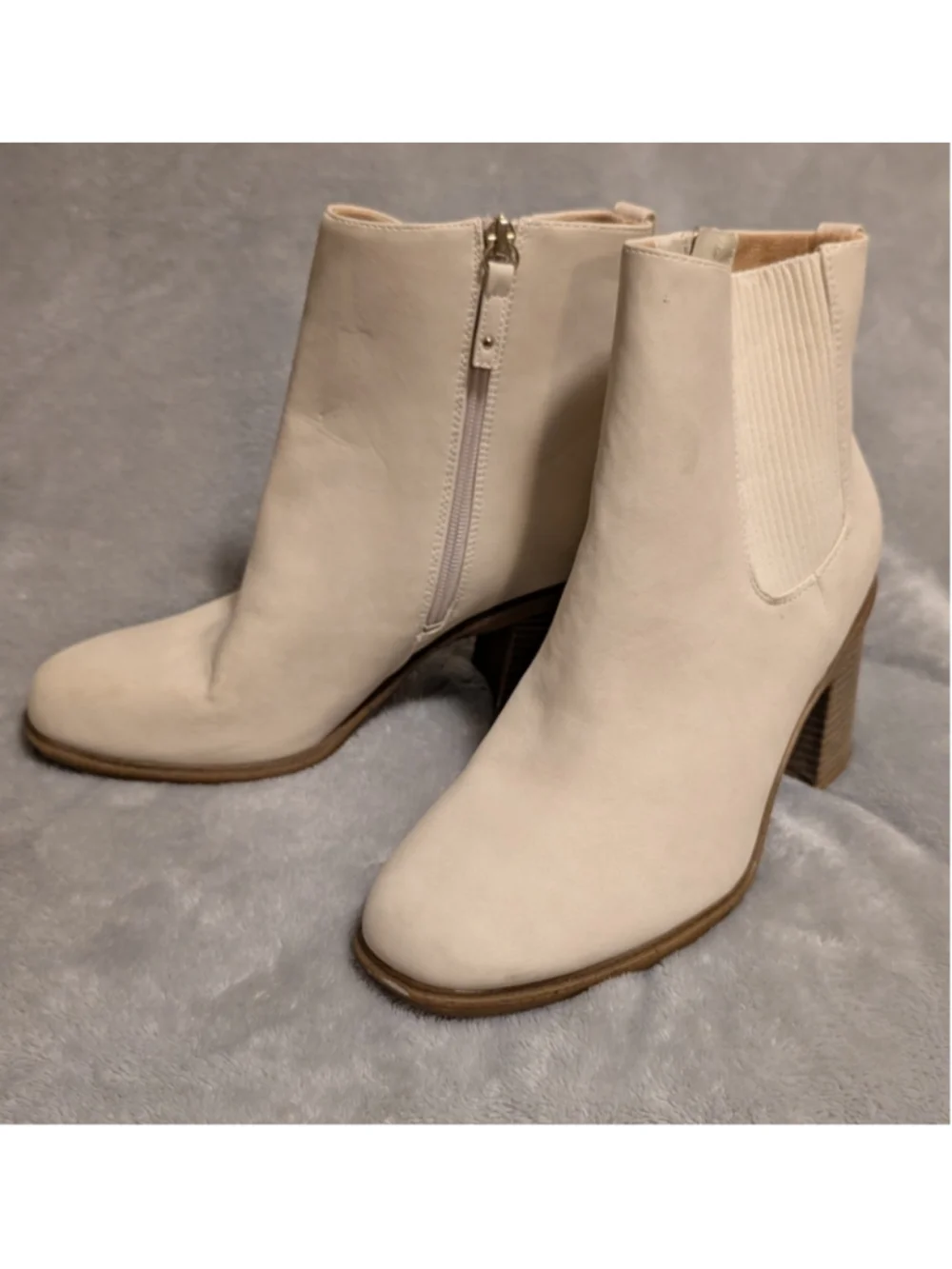 Dr. Scholl's Ride Away Beige Ankle Booties Women's Size 9.5 B261